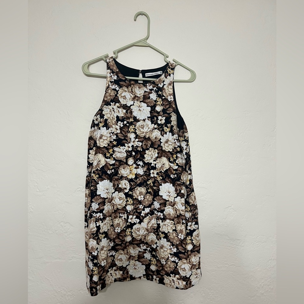 Abercrombie & Fitch Linen Floral Mini Dress